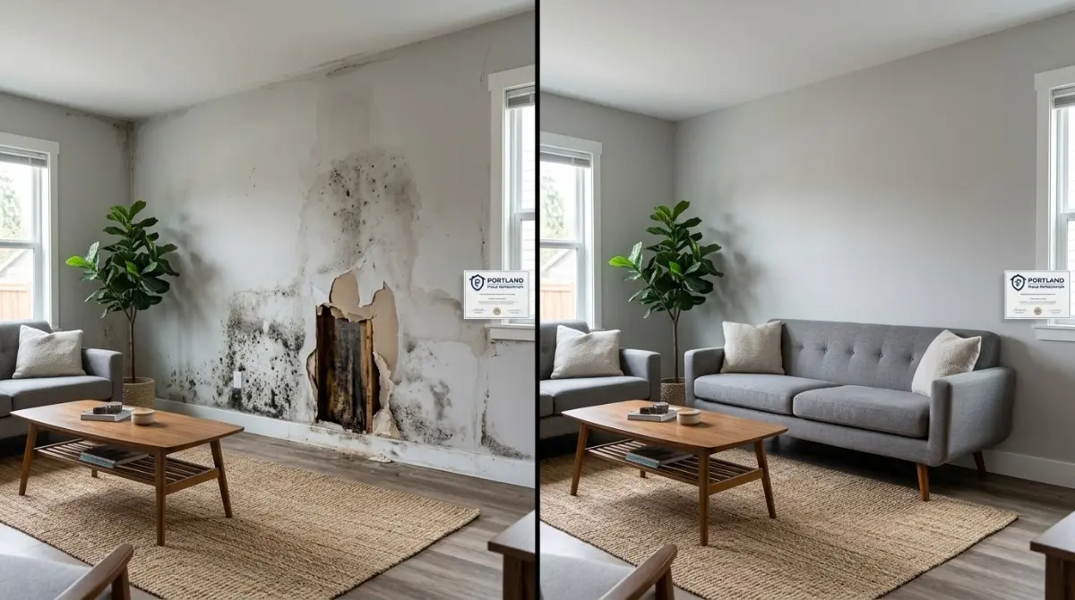 Portland Mold Remediation Before & After 1