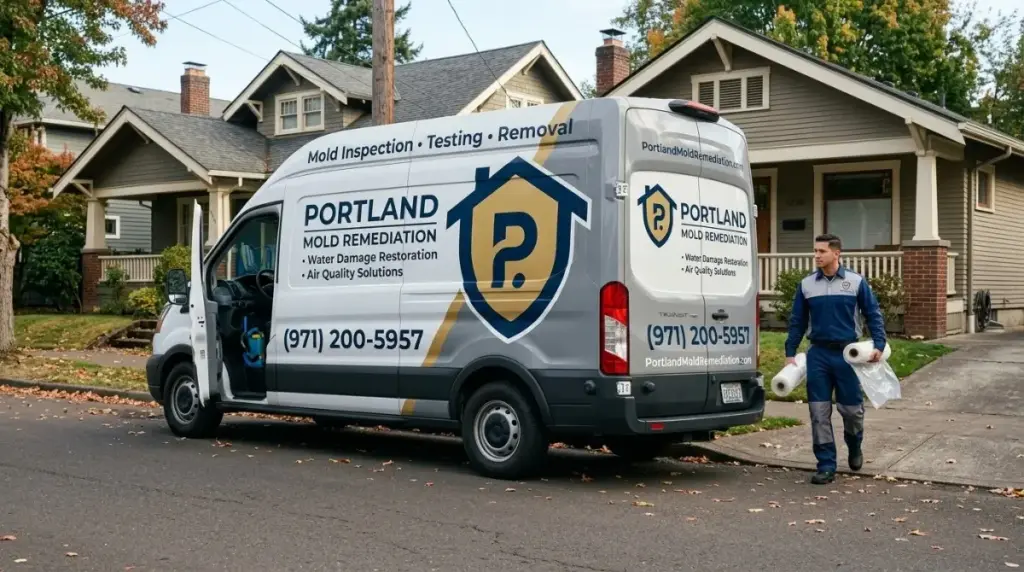 Portland Mold Remediation Branded Van 1