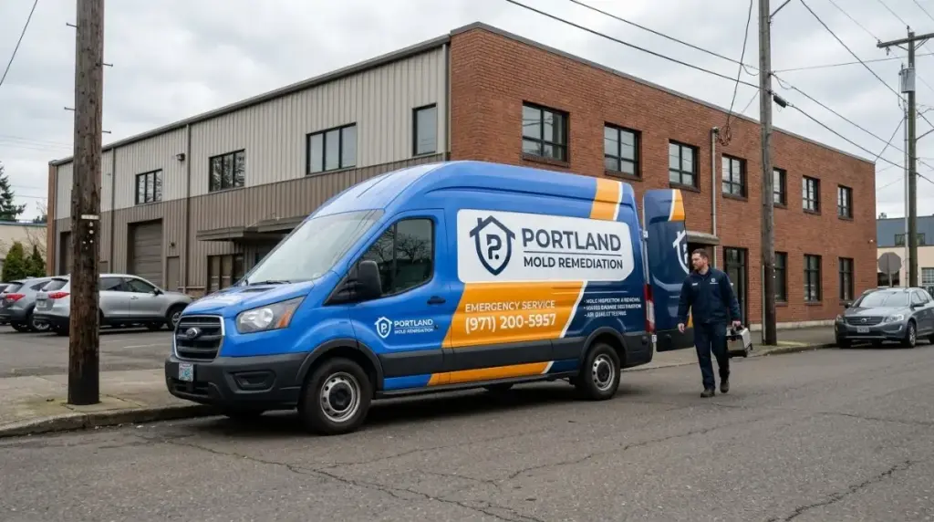 Portland Mold Remediation Branded Van 2